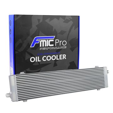 Olejový chladič FMIC.Pro 580 x 140 x 40 mm asymetrické vstupy stříbrná