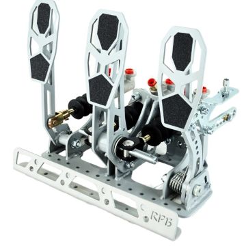 Pedalbox Kit Car podlahová montáž s opěrkou nohou RacingPedalBoxes – Šedá