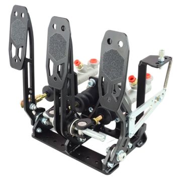 Pedalbox Eco Class podlahová montáž kompaktní RacingPedalBoxes – Černy