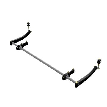 Billet Front Sway Bar Kit Trapezoid Style Restomotive for Ford Mustang 1964-1968