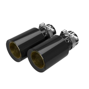 Titanium Exhaust Tips Black Restomotive