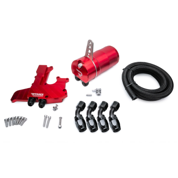 Oil Catch Can Kit Small RTMG Performance for 1.8 / 2.0 TSI - Red AN10