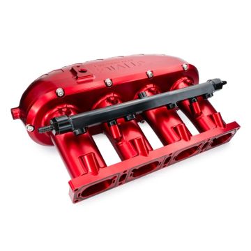 Billet Aluminum Intake Manifold V2 without Flap Delete Kit with Fual Rail RTMG Performance for 1.8 2.0 TSI TFSI EA888 Gen 3 Red