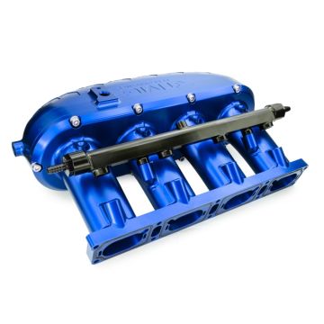 Billet Aluminum Intake Manifold V2 without Flap Delete Kit with Fual Rail RTMG Performance for 1.8 2.0 TSI TFSI EA888 Gen 3 Blue