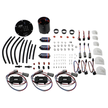 X3 Modul tří bezkartáčových čerpadel DW810 s řídicími jednotkami DeatschWerks Nissan GT-R R35 2009-2024