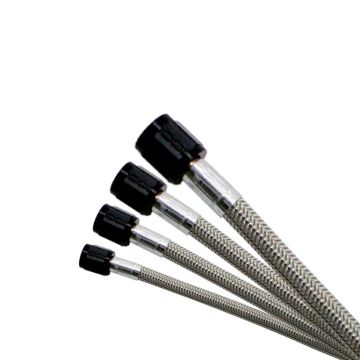 3AN (72In) Stainless Steel Braided Hose (Black Ends) Nitrous Express NX 10072