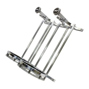 Stand up Billet Bottle Bracket Flat Mount for Dual 15Lb Bottle Nitrous Express NX 11208SB-15