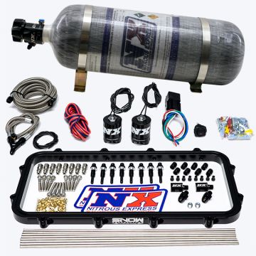 Direct Port Dry Holley High Ram Plate Nitrous System 12LB Nitrous Express NX 20963-12