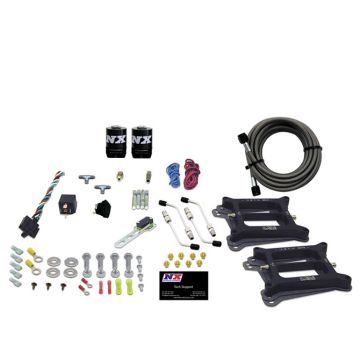 Dual 4150 Conventional Plate System Gasoline Stage 6 50-300Hp without Bottle Nitrous Express NX 30240-00