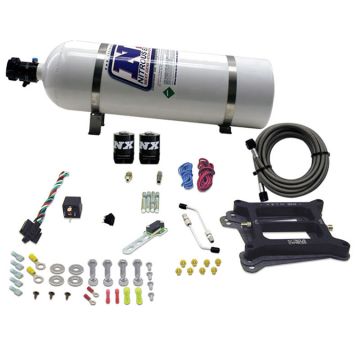 4150 Conventional Plate System Gasoline Pro-Power 100-500Hp with 15Lb Bottle Nitrous Express NX 50040-15