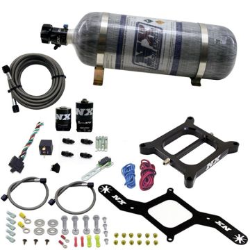 4150 RNC Conventiona Plate System 300-750Hp with 12Lb Carbon Bottle Nitrous Express NX 55140-12