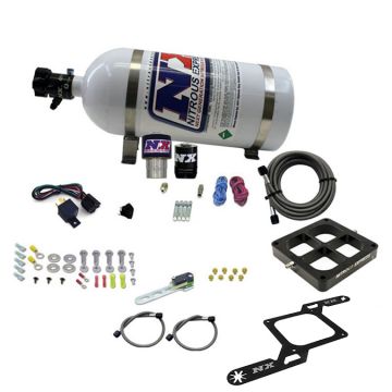 4500 Billet Crossbar Plate System Single Stage 250-650Hp with 10Lb Bottle Nitrous Express NX 63970-10
