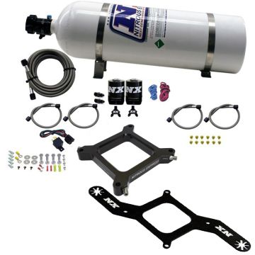 4150 Assassin Plate Alcohol Stage 6 100-300Hp with 15Lb Bottle Nitrous Express NX 67245-15