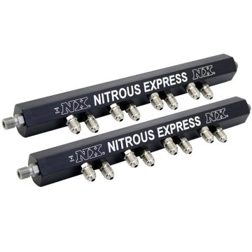 Injection Rails with Fittings 2 Double Hole Rails Nitrous Express NX 90001