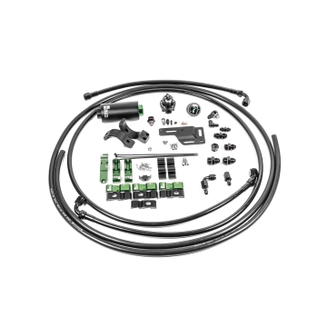 Sada Palivového Vedení pro Uchycení Čerpadla s Microglass Filtrem Radium Engineering Mitsubishi EVO 1-6
