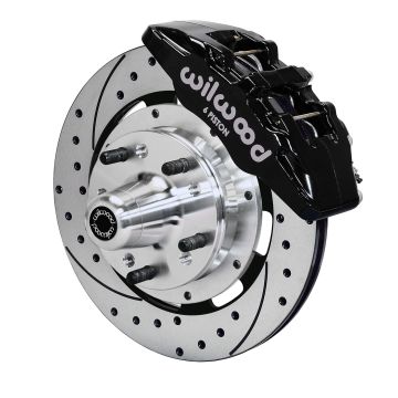 Wilwood 140-10738 Forged Dynapro 6 Hub Přední brzdová sada 12.19 vrtaná černá Cadillac Chevrolet GMC Pontiac