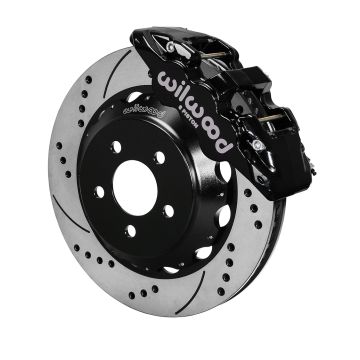 Wilwood 140-13886-D AERO6 Big Brake Kovaný přední brzdový kit 14.00 vrtaný černý Ford