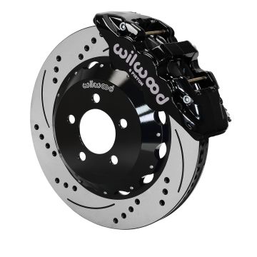Wilwood 140-14067-D AERO6 Big Brake Kit Přední brzdová sada 14.25" Vrtaná Černá Dodge Chrysler