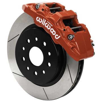 Wilwood 140-17275-R AERO6-DM Direct-Mount Truck Front Brake Kit 13.38 Red for Jeep