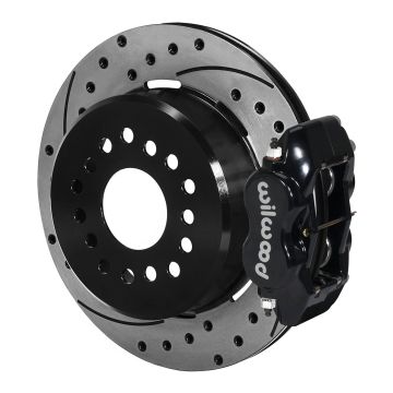 Wilwood 140-9282-D Forged Dynalite Rear Parking Brake Kit 12.19 Drilled Slotted Black
