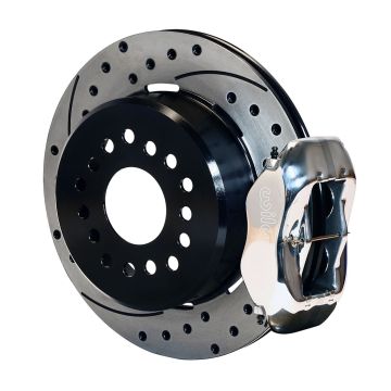Wilwood 140-9282-DP Forged Dynalite Rear Parking Brake Kit 12.19 Drilled Slotted Polished