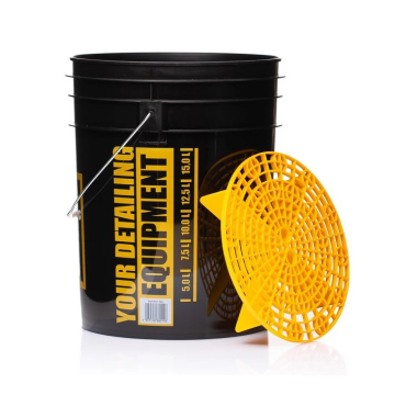 WORK STUFF Detailing Bucket Black - RINSE + Separator
