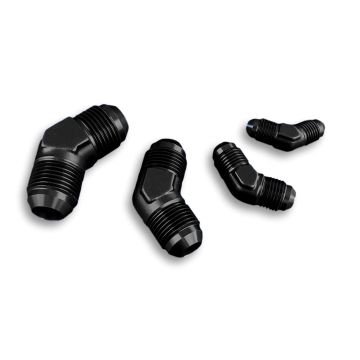 Fitinka adaptér AN12 45' JIC vnější-vnější Černá