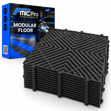 Modulární panelová podlaha FMIC.Pro do garáže a dílny 40x40cm 20mm Černý 44 kusy