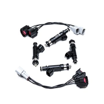 Deatschwerks Bosch EV14 zestaw 4 wtryskiwaczy paliwa 440cc/min, Lotus Elise 1.5L/1.8L/2.4L 1996-2011, Exige 1.5L/1.8L/2.4L 2000-11, Toyota Celica 2000-05, MR2 1999-2007, Scion TC/XA/B 2004-2010