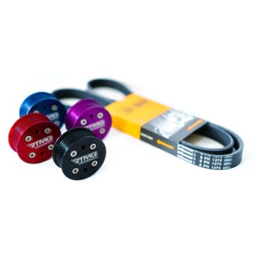 Aluminum Supercharger Steel Pulley RTMG Performance for Mini Cooper S R53 Black