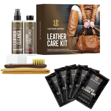 Leather Expert Handbag Care Kit sada na čištění a péči o kožené kabelky 2x100ml