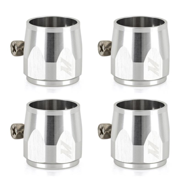 Mishimoto Aluminum -6AN Hex Finishers Silver