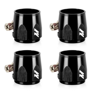 Mishimoto Aluminum -4AN Hex Finishers Black