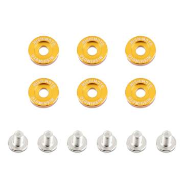Mishimoto Fender Washer Kit Small 6pcs Gold