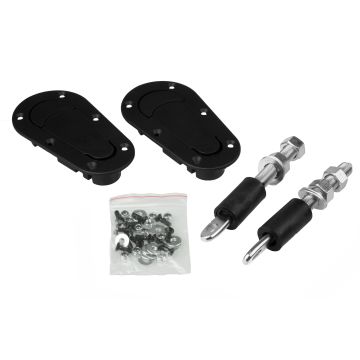 JRspec flat bonnet fasteners - silver