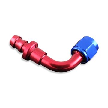 Koncovka 90' AN10 Push-On Červená