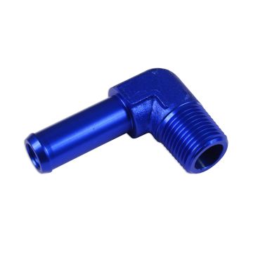 Spojka 90' 1/8 NPT na vývod 1/4" modrá