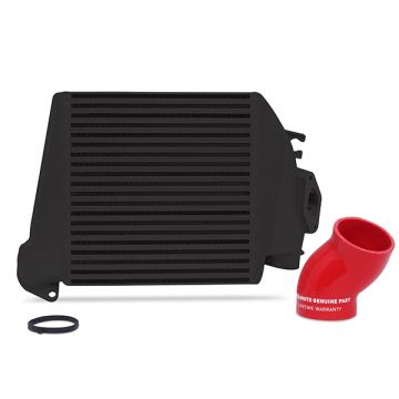 Mishimoto Subaru WRX Top Mount Intercooler Kit 2008-2014 Black w/ Red Hose