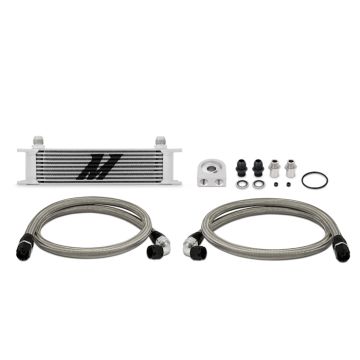 Mishimoto Universal 10 Row Oil Cooler Kit Silver