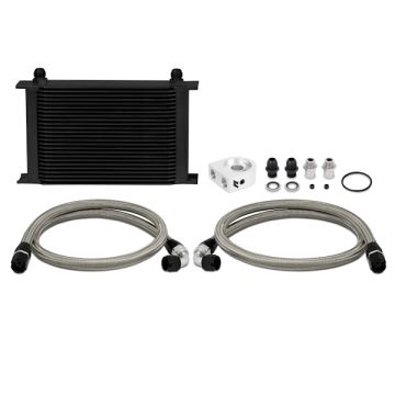 Mishimoto Universal 25 Row Oil Cooler Kit Black