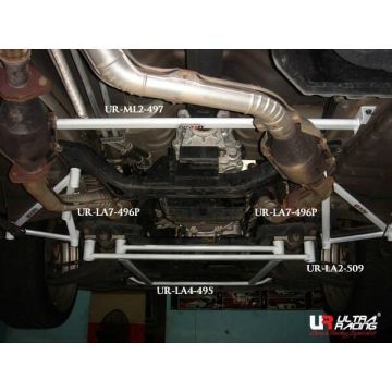 Mid Lower Brace (497) Ultra Racing for Nissan Elgrand (E51) 3.5 V6 4WD 02-10