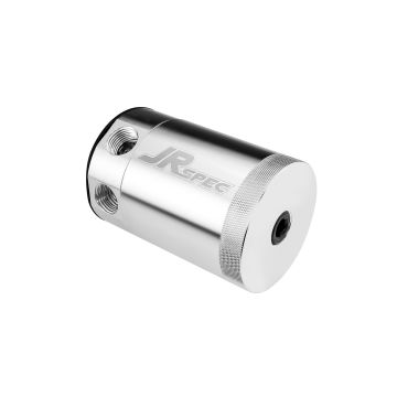 Aluminum Baffled 2-Port Oil Catch Can / Tank / Air-Oil Separt