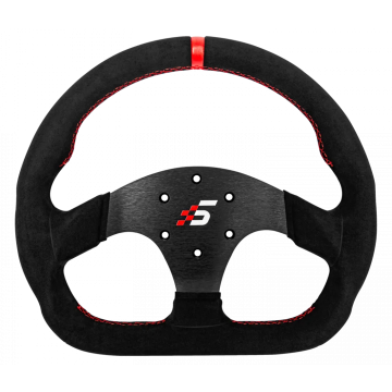 Profesionální závodní volant ve tvaru D z broušené kůže 325 mm SIMAGIC Simulator Simracing