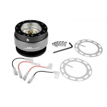 JRspec steering wheel quick release hub Srebrny