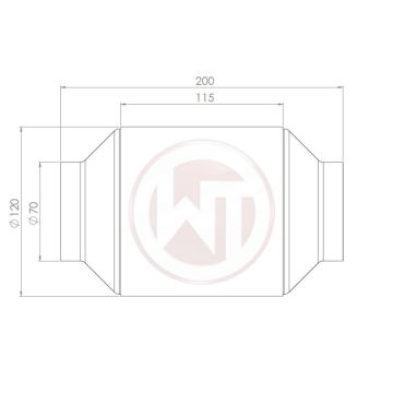 Racing Catalyst Converter 200CPSI with EU6 coating