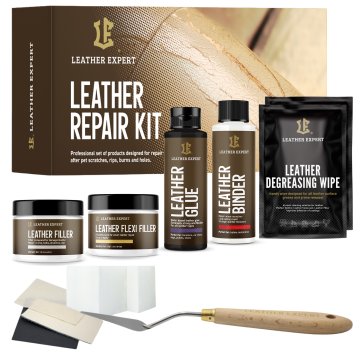 Leather Expert Repair Kit sada na opravu děr prasklin a poškození kůže 150ml