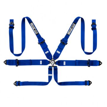 Sparco 04818RH1 Harness 6pts Blue FIA Approved 8853-2016