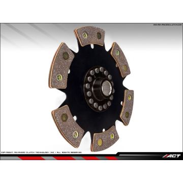Tarcza sprzęgła ACT 6 PAD RIGID Disc, Honda Civic & CRX B-Seria (B16A2/B18C4/B18C6) (EK4/EK9/EG2/EG6/MB6/MC2) / 97-01 Integra 1.8L DC2 / 94-01 Integra 1.8L DB8