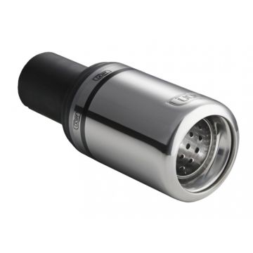 Univerzální koncovka tlumiče výfuku kulatá 80mm délka 200mm montážní průměr 45mm