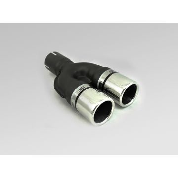 Univerzální koncovka tlumiče výfuku kulatá 60mm délka 170mm montážní průměr 50mm